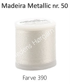 Madeira Metallic nr. 50 farve 390 hvid
